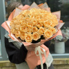 Букет из роз "Кремовый блик"